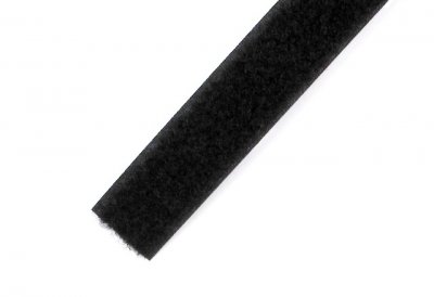 Klett-Flauschband, B:20mm, schwarz