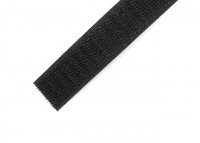 Klett-Hakenband, B:20mm, selbstklebend, schwarz