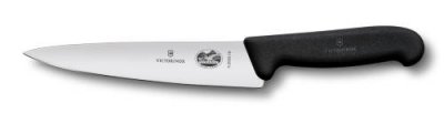Victorinox, Tranchiermesser "Fibrox", schwarz, KL:22cm, 5.2003.22