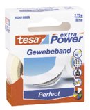 Tesa, Gewebeband "extra Power", B:19mm, weiß