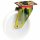 Schwerlast-Lenkrolle m. Polyamidrad, D:150mm, H:200mm, P:140x110mm, 750kg