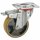 Lenkrolle m. Feststeller, Polyurethan, D:150mm, H:190mm, P:140x110mm, 300kg