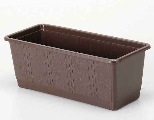 Blumenkiste, Standard, braun, 80cm