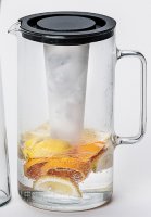 Glaskrug m. Eiseinsatz, 2.5 Liter