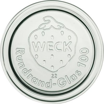 Weck, Ersatzdeckel, Glas, D:100mm