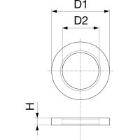 Fitschenring, Stahl verzinkt, 10.2/15/2.0mm