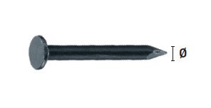 Kammzwecken, gebläut, 1.6x20mm