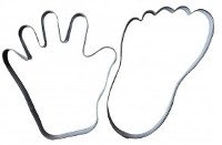 Hera, 2-tlg. Keksausstecher "Hand+Fuß", Edelstahl