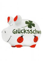 Sparschwein "Glücksschwein", 12.5x10cm
