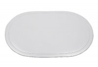Saleen, Tischset, oval, 45x30cm, weiß