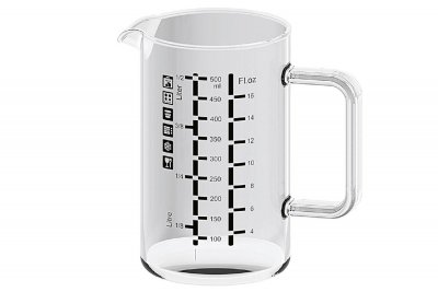 Simax, Messbecher, Glas, 500ml