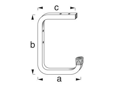 Alfer, Deckenhaken, 115x160x100mm, 30kg