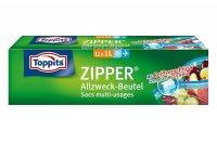 Toppits, 12 Stk. Allzweckbeutel-Zipper, 1 Liter