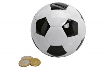 Spardose Fußball, D:10cm