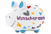 Sparschwein "Wuschtraum", 12.5x9x9cm