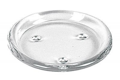Kerzenteller, Glas, D:11cm