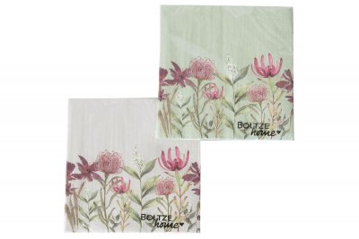 Boltze, 20 Stk. Servietten "Lumea Floral", sort.