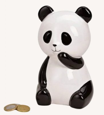 Wurm, Spardose "Panda", 10x15x10cm