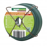 Windhager, Bindedraht, gummiert, grün, L:40m, D:2mm