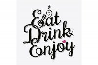 P+D, 20 Stk. Servietten "Eat Drink Enjoy"
