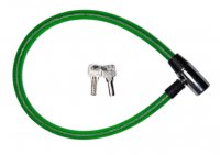 Fahrradschloss m. Schlüssel, grün, 60cm