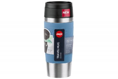 Emsa, Isolierbecher "Travel Mug", 0.36 Liter, aquablau