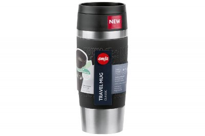 Emsa, Isolierbecher "Travel Mug", 0.36 Liter, schwarz