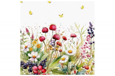 TI-Flair, 20 Stk. Servietten "Blumenwiese"