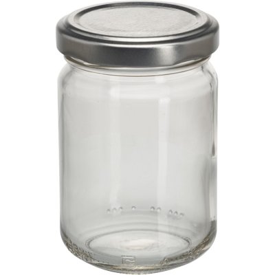 6 Stk. Schraubdeckelgläser "Silber", 156ml