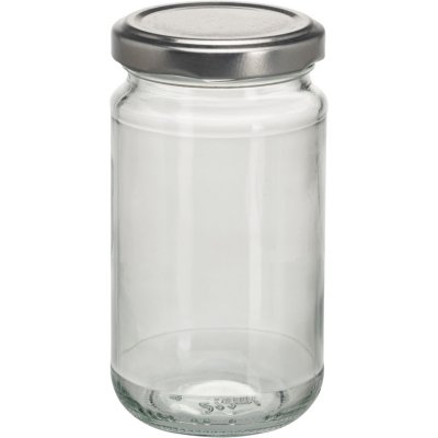 6 Stk. Schraubdeckelgläser "Silber", 212ml