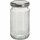 6 Stk. Schraubdeckelgläser "Silber", 212ml