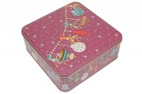 Gebäckdose "Xmas Ornaments", 22x22x8.5cm