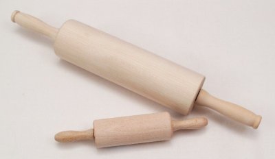 Teigroller, beweglich, Holz, RB:21cm