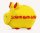 KCG, Sparschwein "Schein-Rein-Schwein", 12.5x9x9cm
