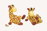 Wurm, Spardose "Giraffe", 13.5x17x17.8cm, sort.