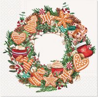 Wurm, 20 Stk. Servietten "Lebkuchen", 33x33cm