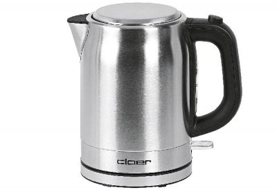Cloer, Wasserkocher 4519, Edelstahl, 1 Liter, 2200W