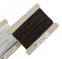 Schnürlgummi, schwarz, D:1.5mm