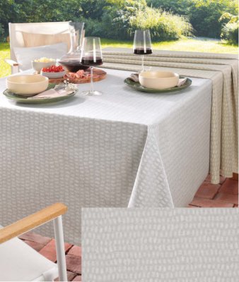 Tischbelag "Capri silber", B:160cm