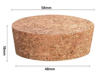 Presskork, konisch, 58-48x18mm