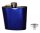 Flachmann, Edelstahl, 180ml, blau