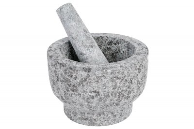 Mörser m. Stössel, Granit, D:15cm