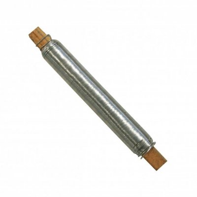100g Blumenwickeldraht, verzinkt, D:0.65mm