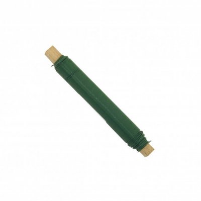 100g Blumenwickeldraht, grün, D:0.65mm