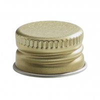 Schraubverschluss, Alu, PP 18, gold