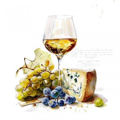 TI-Flair, 20 Stk. Servietten "Vin & Fromage"