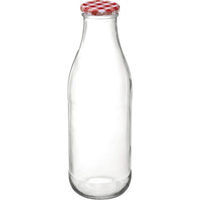 Fruchtsaftflasche "Karo" m. Deckel, 1 Liter