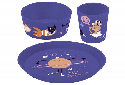 Koziol, 3-tlg. Kinder-Set "Space", Kunststoff