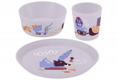 Koziol, 3-tlg. Kinder-Set "Trucks", Kunststoff