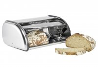 HI, Brotkasten m. Sichtfenster, Edelstahl, 35.5x23x14.5cm